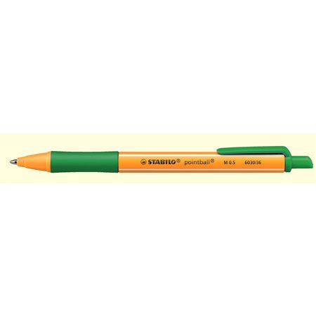 RETR.STABILO POINTBALL PEN 0.5mm GREEN