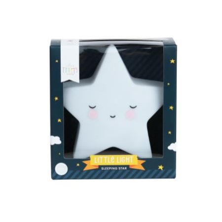 SMALL SLEEPY WHITE STAR LAMP