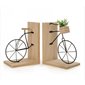 SET.2 NATURAL BICYCLE BOOKENDS