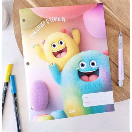 LINED WRITING NOTEBOOK - FLUFFY MONSTERS