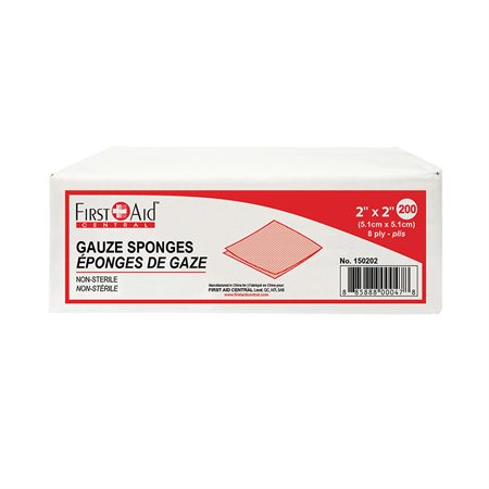 Non-Sterile Gauze Pads 2 x 2 in