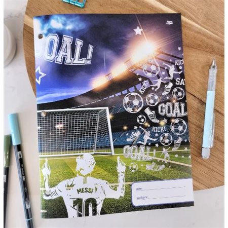 DOTTED LINES WRITING NOTEBOOK - SOCCER