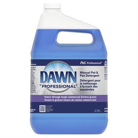 Détergent pour le nettoyage à la main des casseroles Dawn Professional 3,78 L