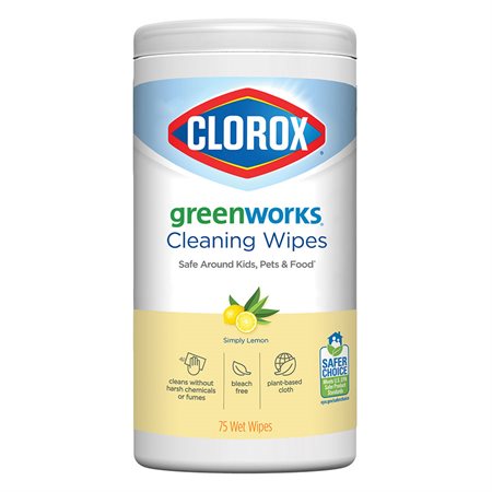 Lingettes nettoyantes GreenWorks™ parfum citron