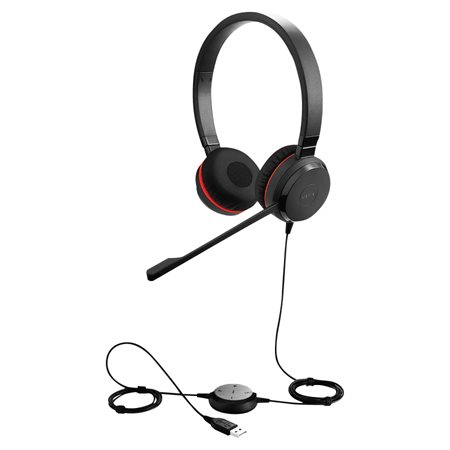 Casque d'écoute avec fil Evolve 20SE Stéréo USB-A