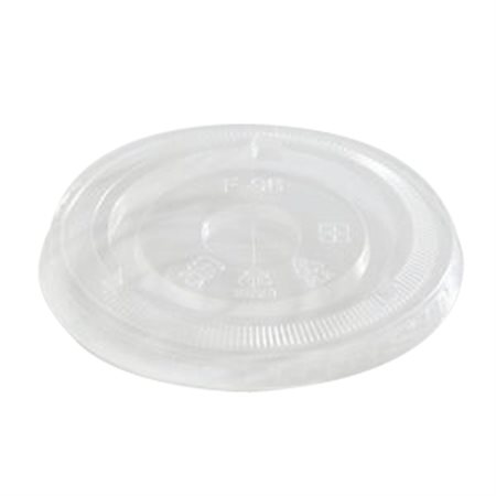 Couvercle compostable transparent pour gobelet froid avec trou Eco Guardian