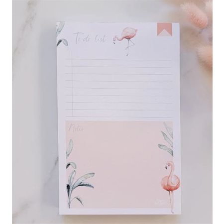 NOTE PAD - FLAMINGO