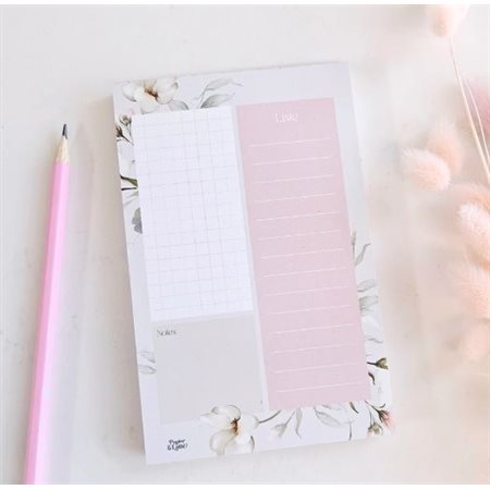 NOTE PAD - SOFT PASTEL FLORAL