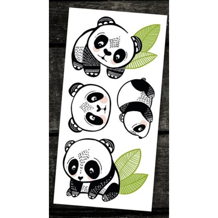 TATOUAGE TEMPORAIRE LES PANDAS SYMPAS