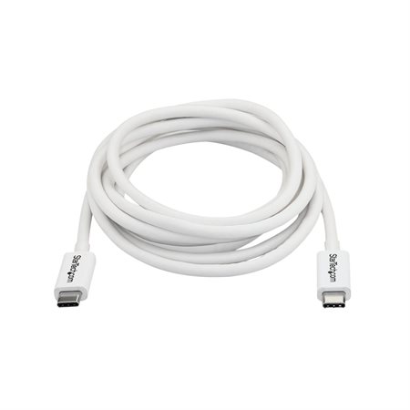 Câble USB-C Thunderbolt 3 6,6 pieds blanc