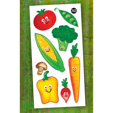 TATOUAGE TEMPORAIRE LES LÉGUMES SYMPATHIQUES