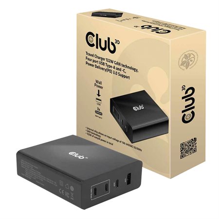 Chargeur de voyage Club3D