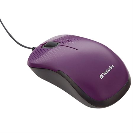 Wired silent mouse violet