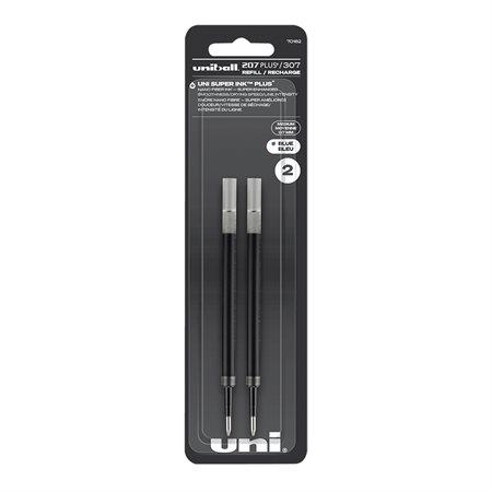 Recharges au gel pour stylo Uni-Ball 207 Plus bleu