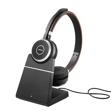 Evolve 65SE Wireless Headset With charging stand stereo