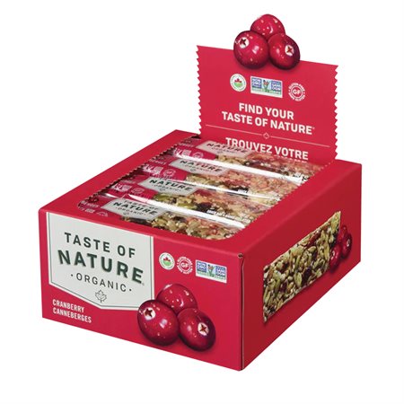 Taste of Nature Snack Bar cranberry