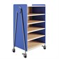 Unité de rangement Whiffle - 4 étagères 30 x 19-3 / 4 x 48 po H bleu