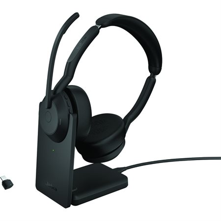 Evolve2 55 Stereo Headset with Charging Stand USB-C UC