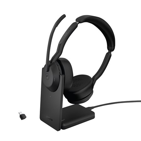 Evolve2 55 Stereo Headset with Charging Stand USB-C MS