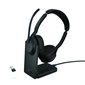 Evolve2 55 Stereo Headset with Charging Stand USB-A UC