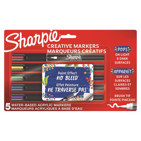 Creative Markers Brush Tip package of 5