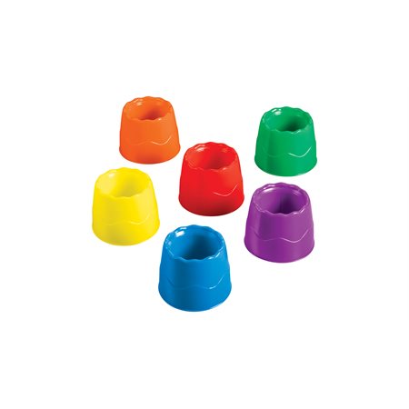 Single Water pots 6 count assorted colours