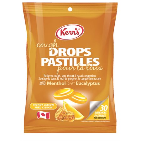 Pastilles pour la toux miel et citron