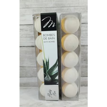 ALOE BATH BOMB - 5 UNITS PACK