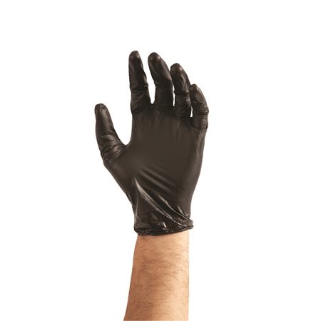 BLACK NITRILE GLOVES SMALL (100)