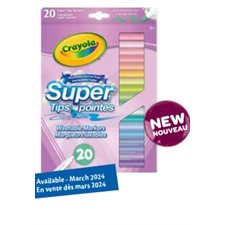 Super Tips Colouring Markers pkg 20