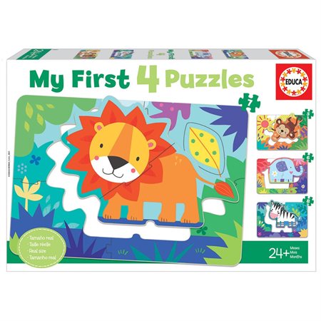 My First 4 Puzzles - Jungle Animals
