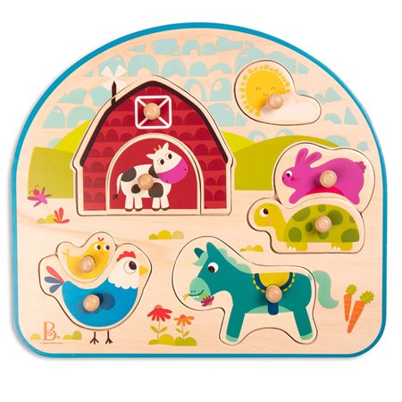 Wood Puzzle - Farm Animals