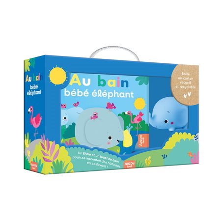 Au bain, bébé éléphant