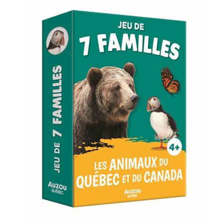 Jeu de 7 familles des animaux du Québec et du Canada