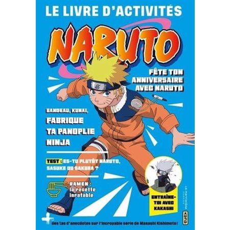 livre d'activités, fête ton anniversaire avec Naruto