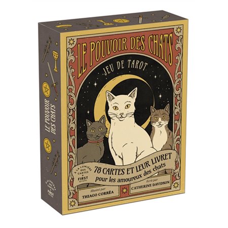 Coffret: Le pouvoir des chats : jeu de tarot : 78 cartes ...