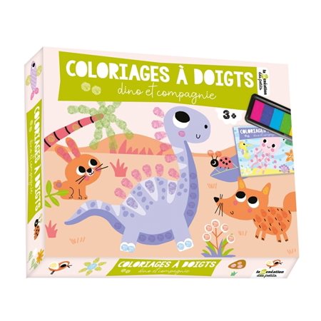 Coloriages à doigts dino et compagnie