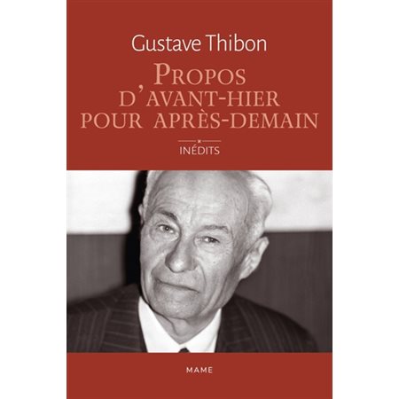 Propos d'avant-hier pour après-demain : inédits : feuilles volantes et pages hors-champ