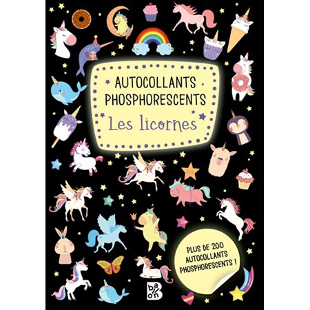 Autocollants phosphorescents : Les licornes