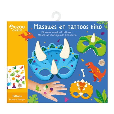 Masques et tattoos dino