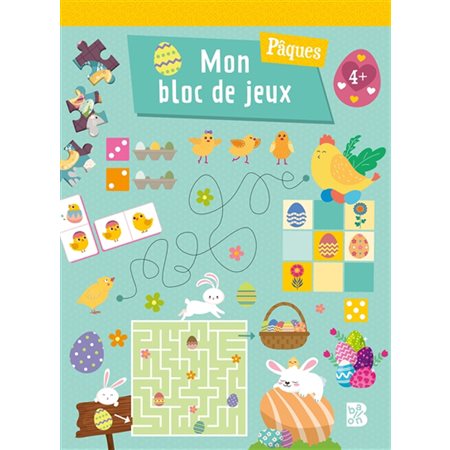 Pâques : mon bloc de jeux : 4+