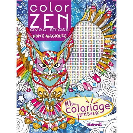 Color Zen avec strass : Nuits magiques : Mon coloriage précieux