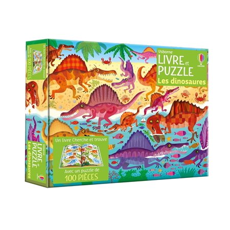 Les dinosaures : Coffret livre et puzzle