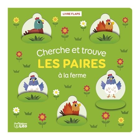 Cherche et trouve les paires à la ferme, Livre à flaps