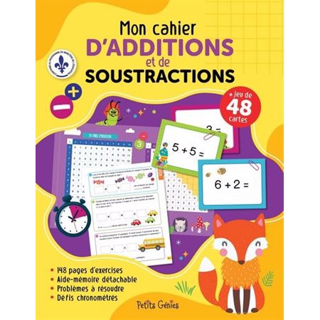 Mon cahier d'additions et de soustractions, Cahiers d'activités