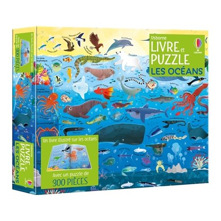 Les océans : Coffret livre et puzzle : Dès 7 ans