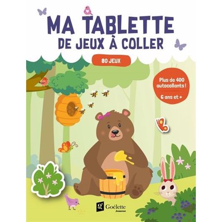 Ma tablette de jeux à coller : 80 jeux