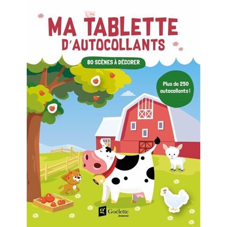 Tablette d'autocollants ferme : 80 scènes à décorer