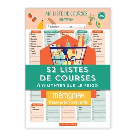 52 listes de courses à aimanter sur le frigo