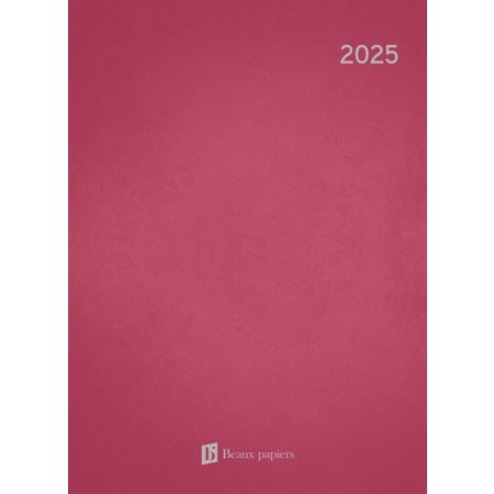 Agenda Semainier 2025 Rose